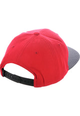 Pitchout 6-Panel red-greyblack Close-Up1