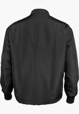 Black & Gold Zip Race Jacket black Rückenansicht