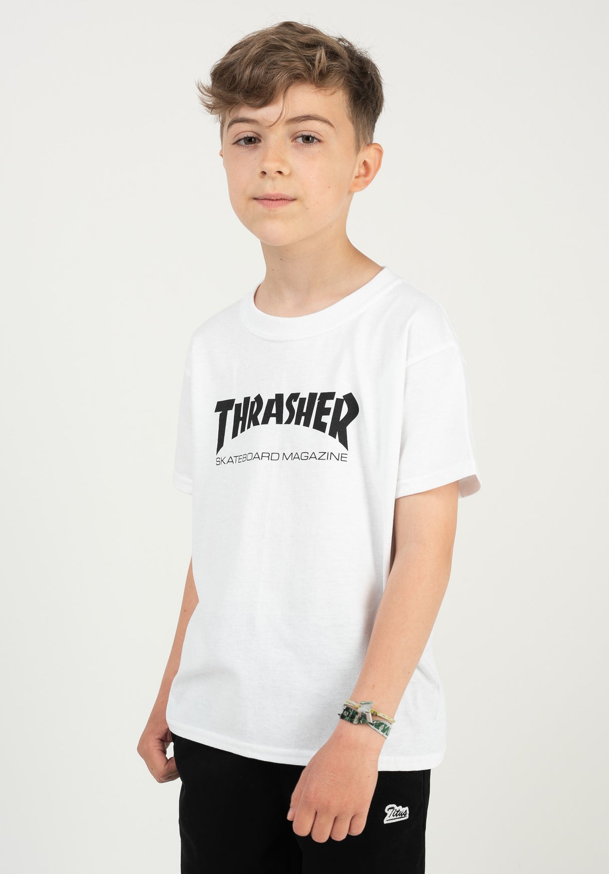 Skate Mag Kids Thrasher T-Shirt in white für Kinder – TITUS