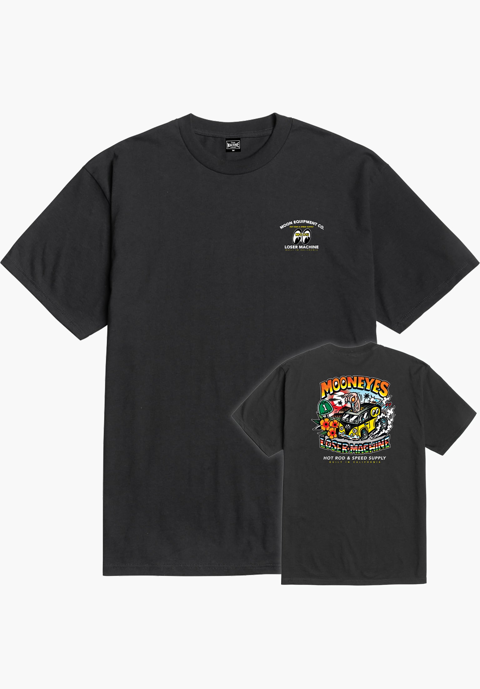 x Mooneyes Pacific Coast HWY Loser-Machine T-Shirt in black