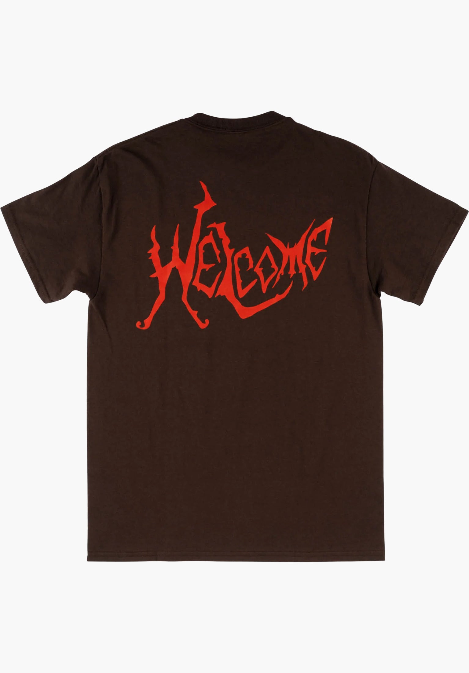 Twin Spine Welcome T Shirt in dark chocolate fur c TITUS