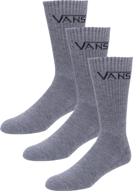 Classic Crew 3 Pack heathergrey Vorderansicht