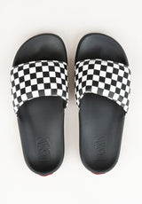 La Costa Slide-On checkerboard-truewhite-black Close-Up2