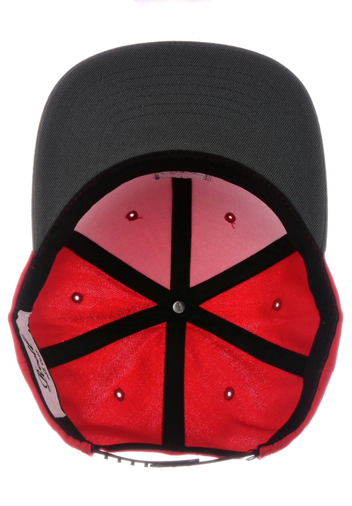 Pitchout 6-Panel red-greyblack Oberansicht