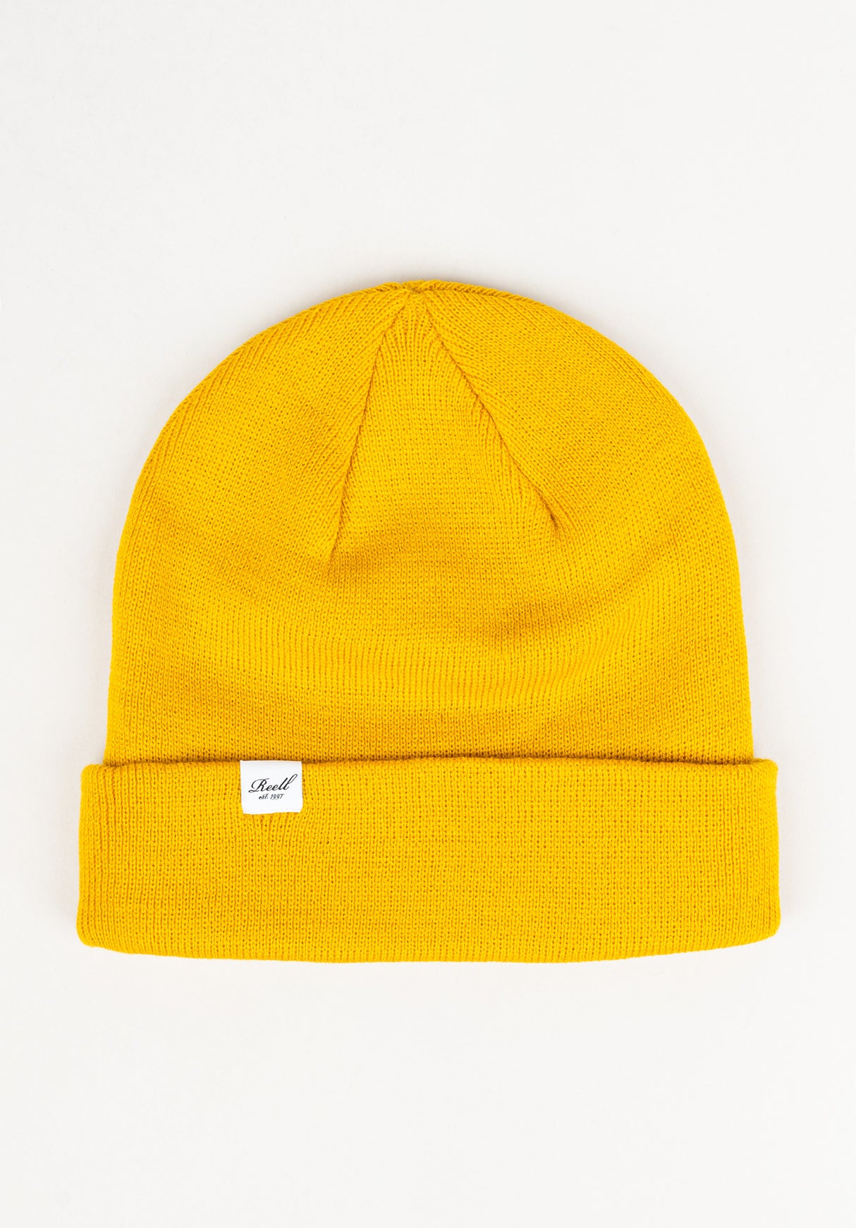 Beanie darkyellow Vorderansicht