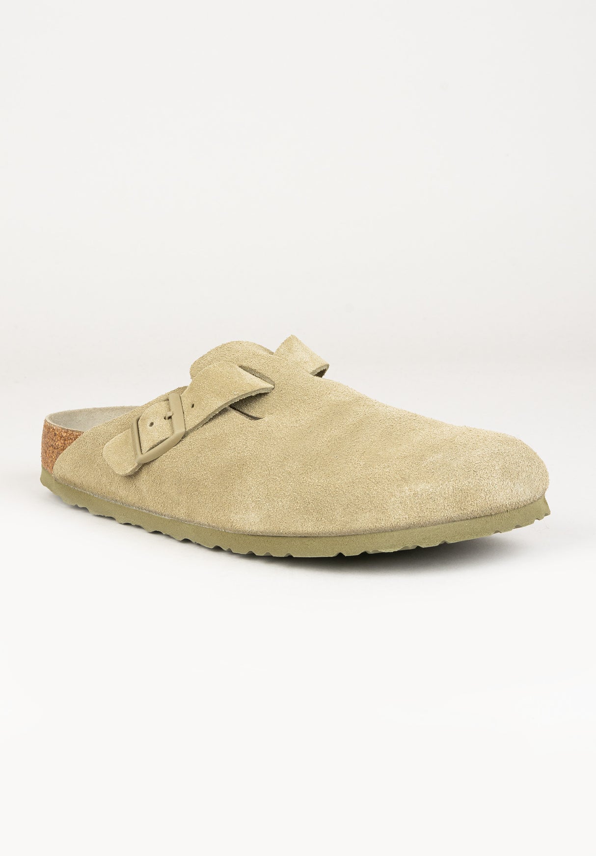 Boston Suede Leather fadedkhaki Vorderansicht