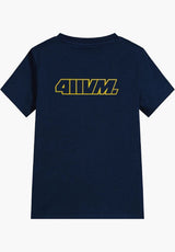 411VM Transparent navy-yellow Rückenansicht