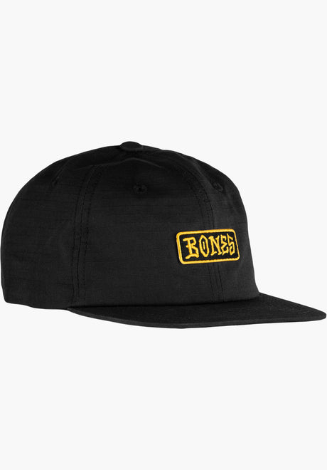 Black & Gold 6-Panel Hat black Vorderansicht